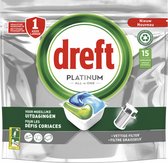 6x Dreft Platinum All In One Vaatwascapsules Regular 15 stuks