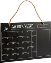kalender 26 x 39,5 cm leisteen zwart/wit