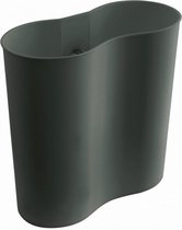 opbergbakje hoog 20 x 20 cm ABS grijs