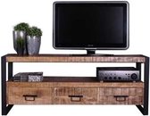 Tv meubel | industrieel | mangohout | naturel | 150 x 45 x 60(h) cm