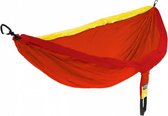 hangmat Doublenest 2,8 x 1,9 m nylon oranje/geel 4-delig