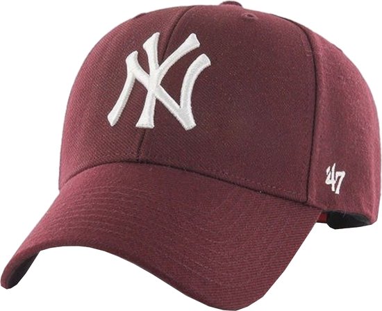 47 Brand New York Yankees MVP Cap B-MVPSP17WBP-KM, Unisex, Kastanjebruin, Pet, maat: One size