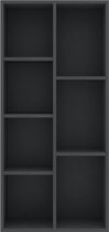 vidaXL Boekenkast 50x25x106 cm spaanplaat grijs
