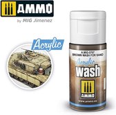 AMMO MIG 0707 Acrylic Wash Brown for Sand - 15ml Effecten potje