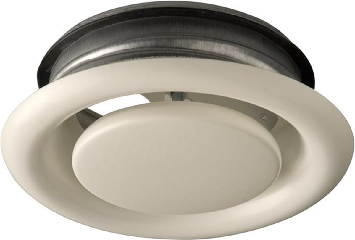 Ubbink Air Excellent afvoerventiel, 125mm, metaal, wit