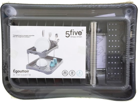 PPSMFAMZ Keuken Drainage Rack Roestvrij Groot Volume Aluminium Dubbellaags Afvoer Afvoerrek Ruimtebesparend Multifunctioneel Opbergrek Afvoer Bestek Plaat Droogrek Gebruiksvoorwerp Houder/53 * 25 * 36