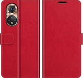 HONOR 50 Hoesje - Mobigear - Classic Serie - Kunstlederen Bookcase - Rood - Hoesje Geschikt Voor HONOR 50