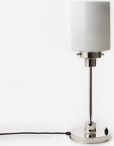 Art Deco Trade - Slanke Tafellamp Strakke Cilinder 20's Nikkel