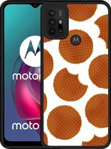 Motorola Moto G10 Hardcase hoesje Stroopwafels - Designed by Cazy