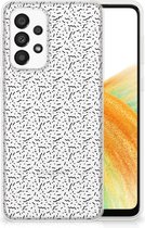 TPU Silicone Hoesje Geschikt voor Samsung Galaxy A33 5G Telefoonhoesje Stripes Dots
