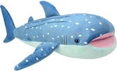 Pluche walvishaai/haaien knuffel 42 cm - Haaien vissen/zeedieren knuffels - Speelgoed voor kinderen