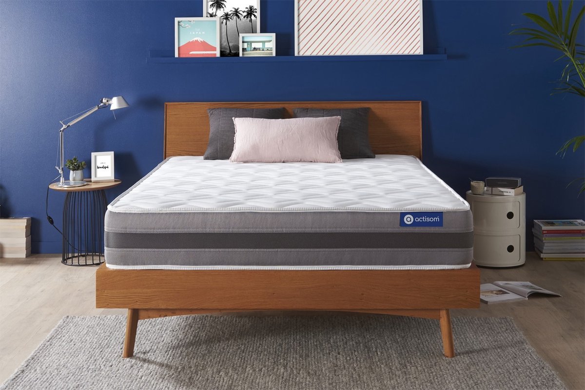 Actiflex relax matras 180x210cm , Pocketveren en traagschuim , Vrij stevig, 5 comfortzones