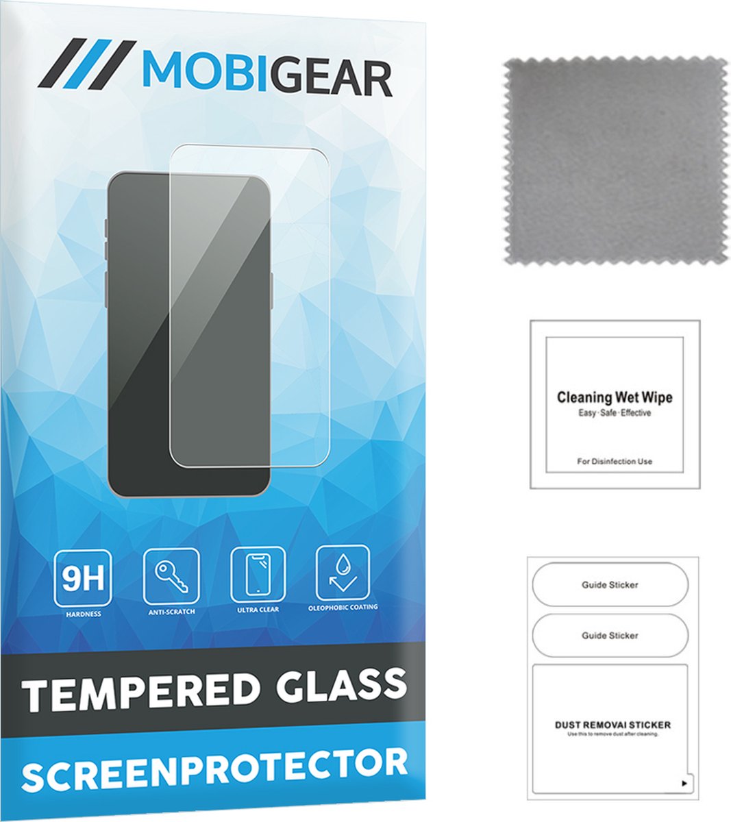 Mobigear Screenprotector geschikt voor Nokia X10 Glazen | Mobigear Premium Screenprotector - Case Friendly - Zwart