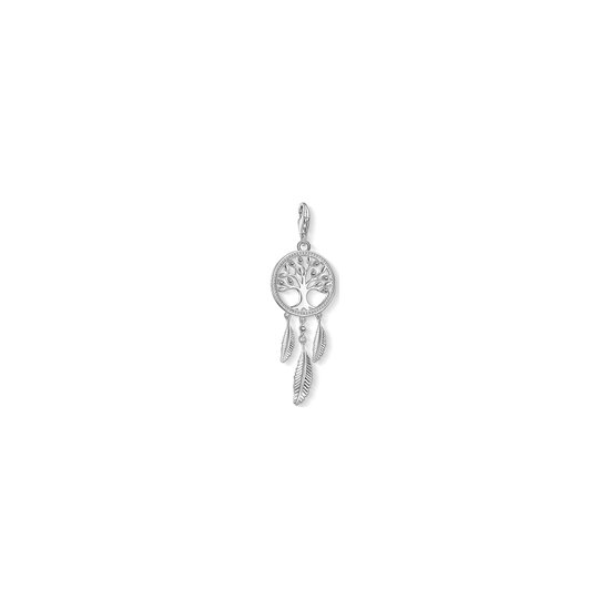 Thomas Sabo Charm 925 sterling zilverkleurig edelsteen One Size Wit 32017781