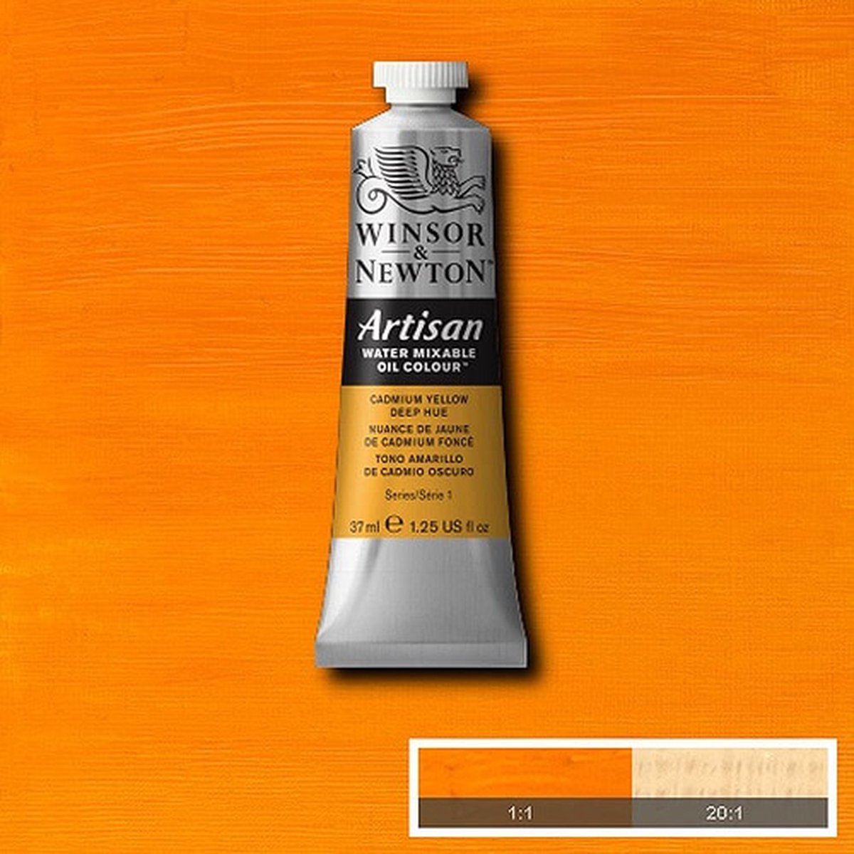 Winsor & Newton Artisan Water Mixable Oil Colour Cadmium Yellow Deep Hue 115 37ml