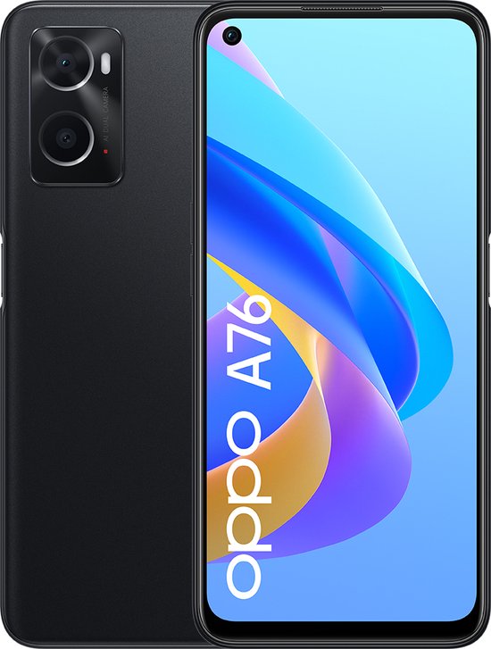 OPPO A76 16,7 cm (6.56") Double SIM Android 11 4G USB Type-C 4 Go 128 Go 5000 mAh Noir