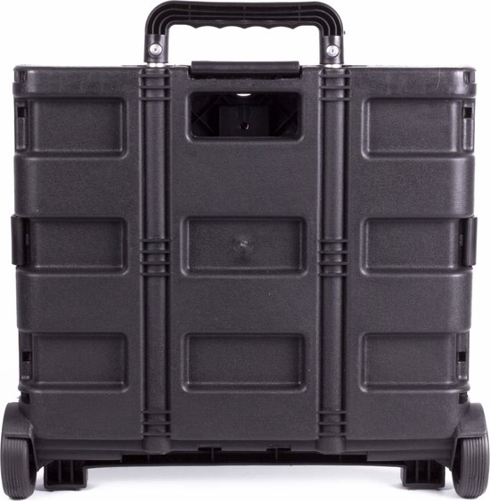 Chariot Höfftech avec caisse pliable - Max. 25 Kg - 40 Litre - Poignée télescopique