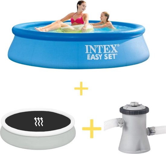 roem Senator Vooruitzicht Intex Zwembad - Easy Set - 244 x 61 cm - Inclusief Solarzeil & Filterpomp |  bol.com