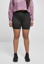 Urban Classics - High Waist Short Hot Pants Korte cycle broek - XL - Zwart