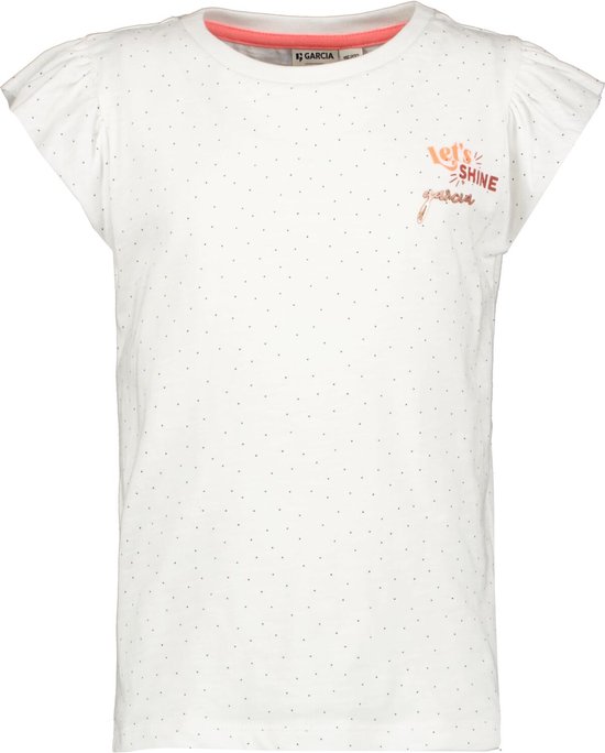GARCIA Meisjes T-shirt Wit - Maat 128/134