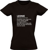 Leonie dames t-shirt | verjaardagskado | jarig | verjaardag kado | Cadeau | Zwart