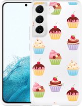 Galaxy S22 Hoesje Cupcakes - Designed by Cazy