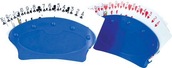 Speelkaarten houder - Blauw - Set van 2
