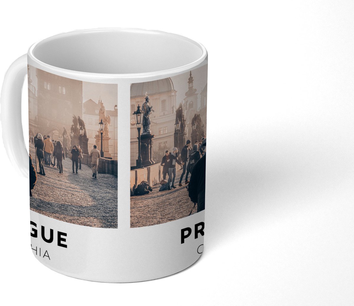Mok - Koffiemok - Praag - Tsjechië - Brug - Mokken - 350 ML - Beker - Koffiemokken - Theemok