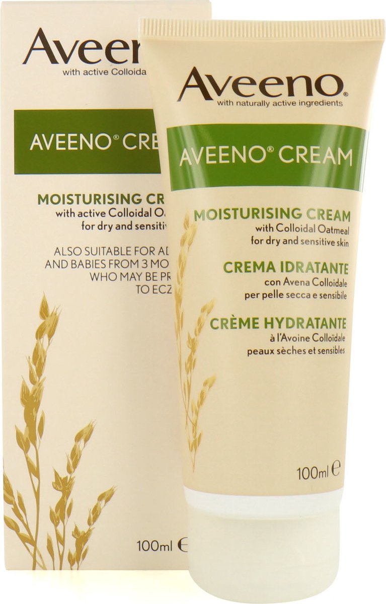 Aveeno Moisturising Cream - 100 ml (voor droge en gevoelige Huid)