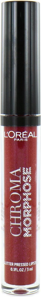 L'Oréal Chroma Morphose Glitter Pressed Lipstick - 03 Night Viper