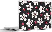 Autocollant pour ordinateur portable - 17,3 pouces - Motifs - Fleurs - Étoiles - 40x30cm - Autocollants pour ordinateur portable - Skin pour ordinateur portable - Couverture