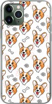 Geschikt voor iPhone 11 Pro hoesje - Patronen - Hond - Corgi - Jongens - Meisjes - Kinderen - Kids - Siliconen Telefoonhoesje