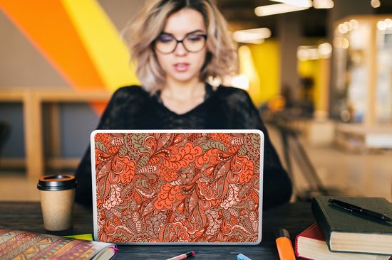 Sticker pour ordinateur portable - 14 pouces - Vintage - Flora - Motifs