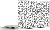 Laptop sticker - 14 inch - Meisje - Bloemen - Patronen - Girl - Kids - Kinderen - Kindje - 32x5x23x5cm - Laptopstickers - Laptop skin - Cover