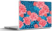 Laptop sticker - 12.3 inch - Patronen - Jungle - Bloem - Luipaard print - 30x22cm - Laptopstickers - Laptop skin - Cover