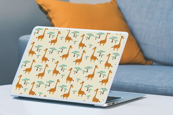 Autocollant pour ordinateur portable - 17,3 pouces - Girafe - Animaux - Motifs - 40x30cm - Autocollants pour ordinateur portable - Peau pour ordinateur portable - Couverture