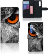 Telefoonhoesje Xiaomi Mi Note 10 Lite Bookcase Uil