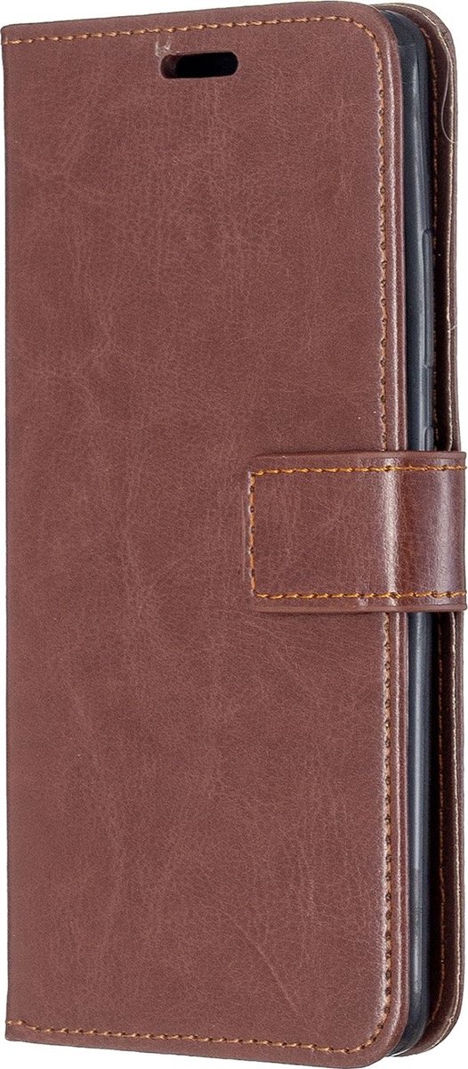 Mobigear Telefoonhoesje geschikt voor Samsung Galaxy A51 5G Hoesje | Mobigear Wallet Bookcase Portemonnee | Pasjeshouder voor 3 Pasjes | Telefoonhoesje voor Pinpas / OV Kaart / Rijbewijs - Bruin