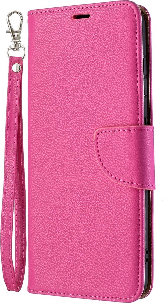 Mobigear Telefoonhoesje geschikt voor Nokia G10 Hoesje | Mobigear Excellent Bookcase Portemonnee | Pasjeshouder voor 2 Pasjes | Telefoonhoesje voor Pinpas / OV Kaart / Rijbewijs - Magenta