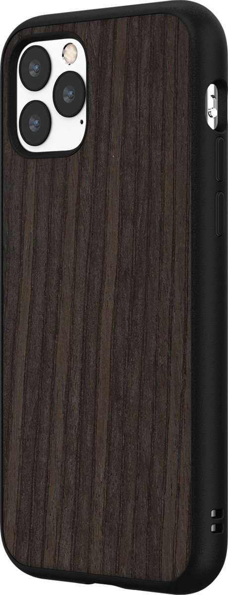 Apple iPhone 11 Pro Hoesje - Rhinoshield - SolidSuit Serie - Hard Kunststof Backcover - Oak Black - Hoesje Geschikt Voor Apple iPhone 11 Pro