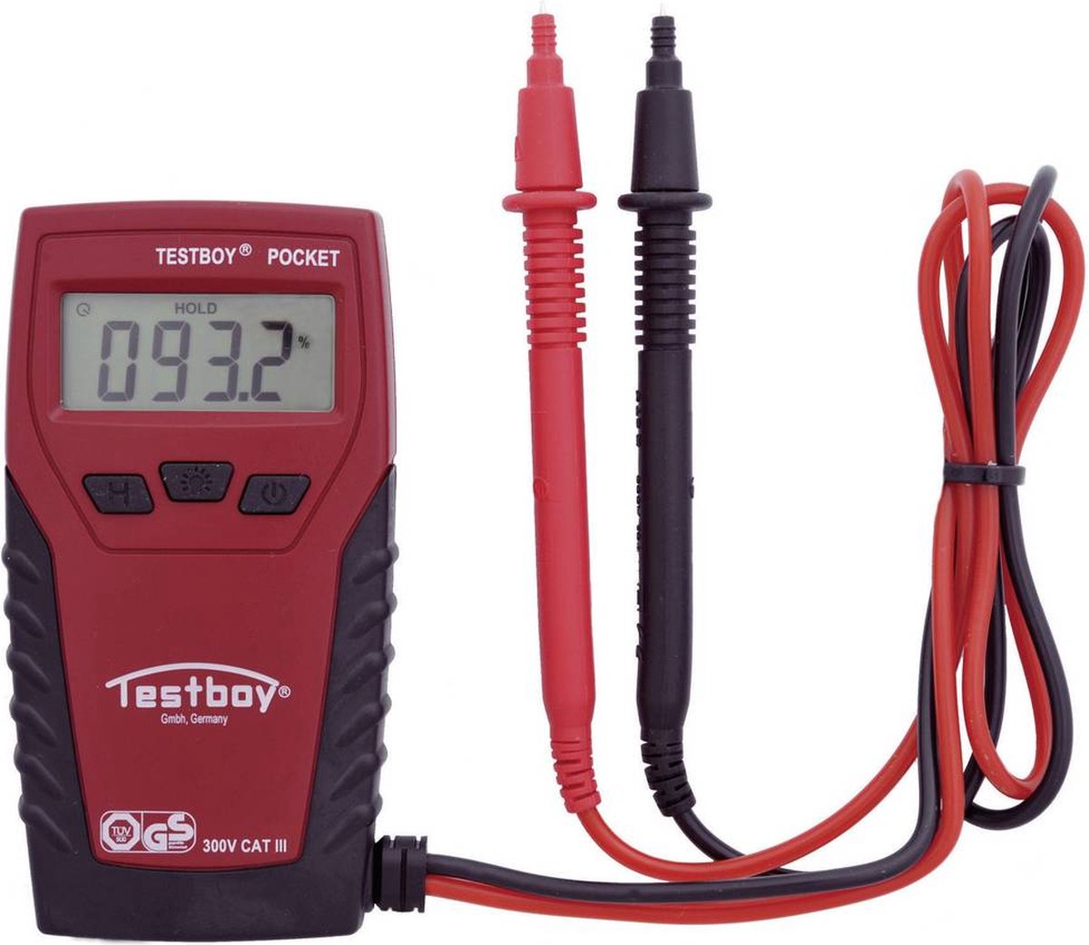 Testboy TB Pocket Multimeter Digitaal CAT III 300 V Weergave (counts): 2000