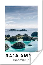 Poster Indonesië - Zee - Eiland - 80x120 cm