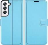 Mobigear Classic Telefoonhoesje geschikt voor Samsung Galaxy S22 Hoesje Bookcase Portemonnee - Blauw