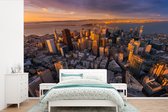 Behang - Fotobehang San Francisco - Skyline - Zon - Breedte 360 cm x hoogte 240 cm