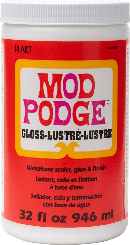 Foto: Mod podge gloss lijm vernis en sealer in n glans 946 ml