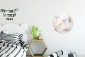 WallCircle - Muurstickers - Behangcirkel - Wilde dieren - Jungle - Vintage - Kinderkamer - Kinderen - ⌀ 30 cm - Muurcirkel - Zelfklevend - Ronde Behangsticker