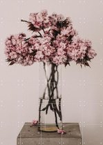 IXXI Cherry Break - Wanddecoratie - Bloemen en Planten - 100 x 140 cm