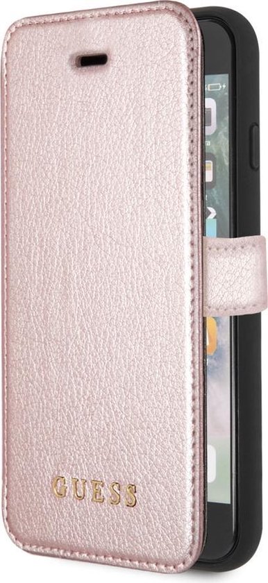 Kroniek Eeuwigdurend Ambassade iPhone SE (2020)/8/7/6s/6 Bookcase hoesje - Guess - Effen Rose goud -  Kunstleer | bol.com