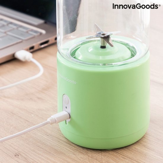 Innovagoods - Smoothie blender - Oplaadbaar - Voor Op Werk - Groen van InnovaGoods — afbeelding 2