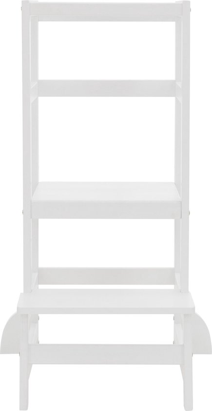Juskys Henny learning tower - for children from 1 year, standing aid, 3-way height adjustable, tilt protection, kitchen aid - black